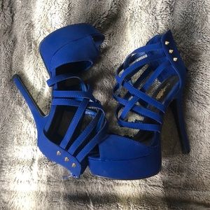 Like New Electric blue heels